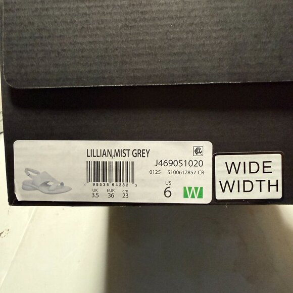 Naturalizer Lillian Women's Wedge Shoes Mist Grey Size 6 NEW - Picture 10 of 11